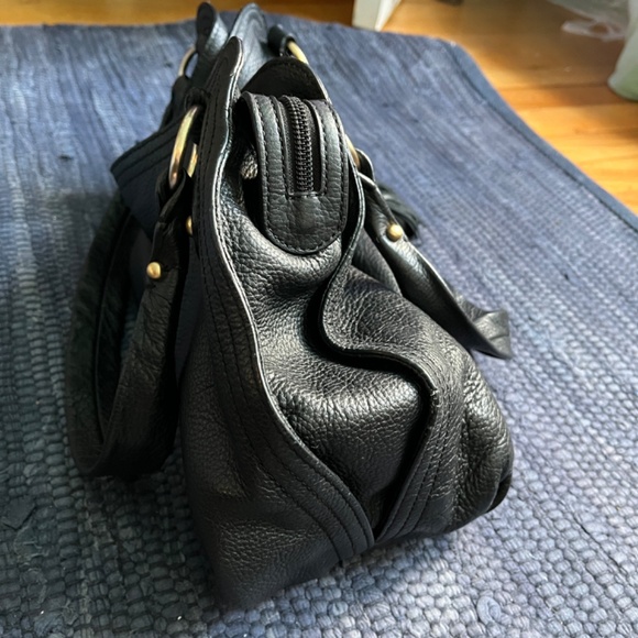 Talbots Black Leather Hobo Shoulder Bag w/ Tassels. - Picture 11 of 11